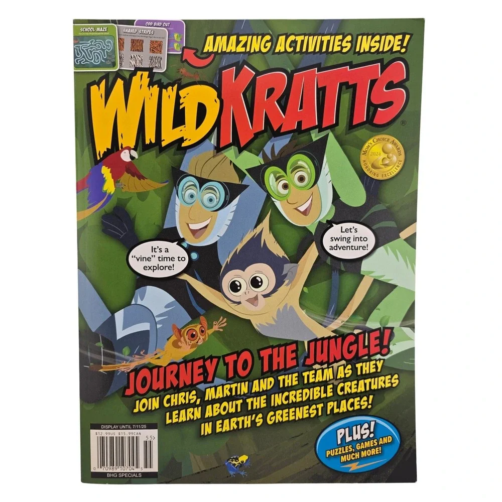 Wild Kratts Journey‎ to the Jungle Interactive Educational Activity Magazine